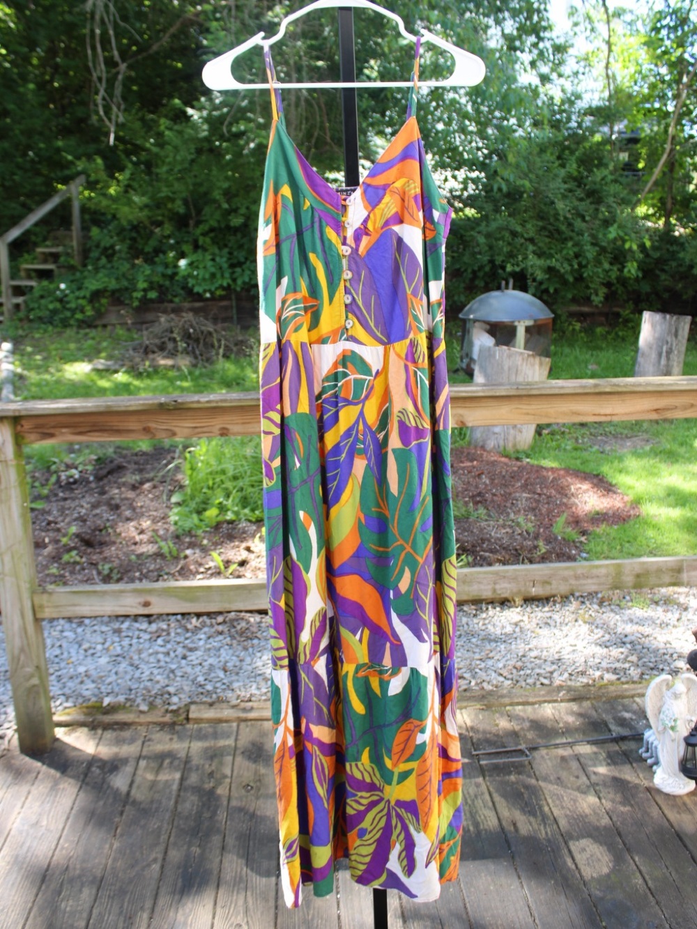 Brazilian Tropical Maxi Dress Size S | Farm Rio Vibe | Only 1 Left